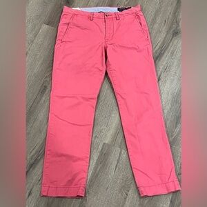 Polo Ralph Lauren 31W 30L ‘The Polo Chino’ Salmon Red Flat Front Classic Pants